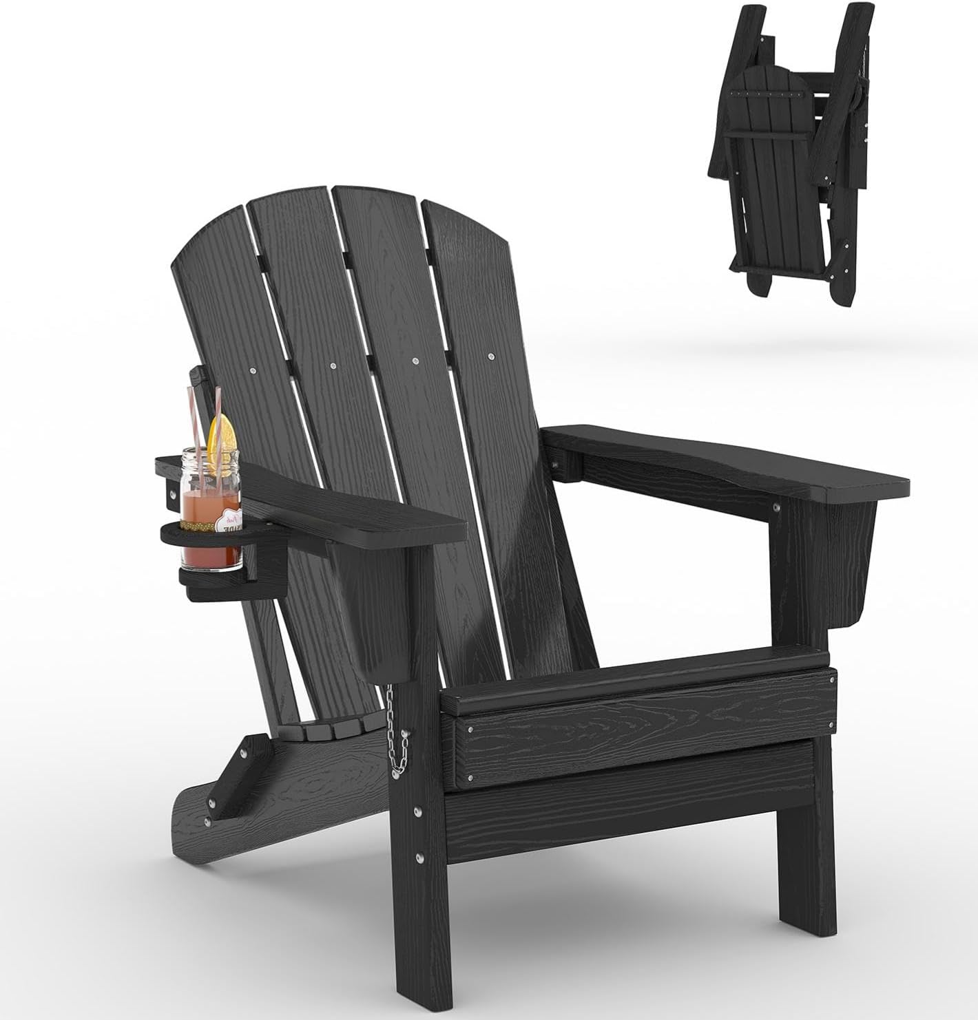Outdoor Furniture With Fire Pit - كرسي أديرونداك قابل للطي من البلاستيك