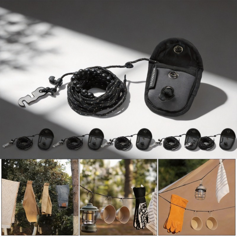 Outdoor Furniture Rope - حبل غسيل محمول 3 متر مع