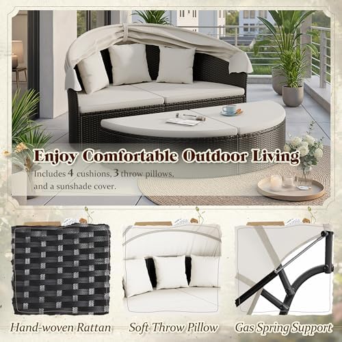 أثاث فناء خارجي: سرير نهاري دا - مراجعة Outdoor Daybed Sofa وسعره