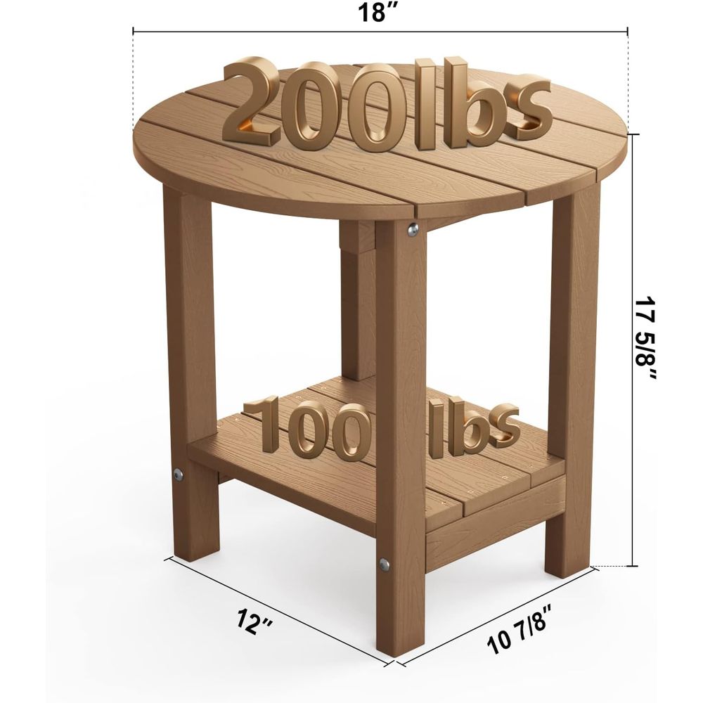 طاولة جانبية خارجية مقاس 18 بو - مراجعة Outdoor Furniture Balcony وسعره