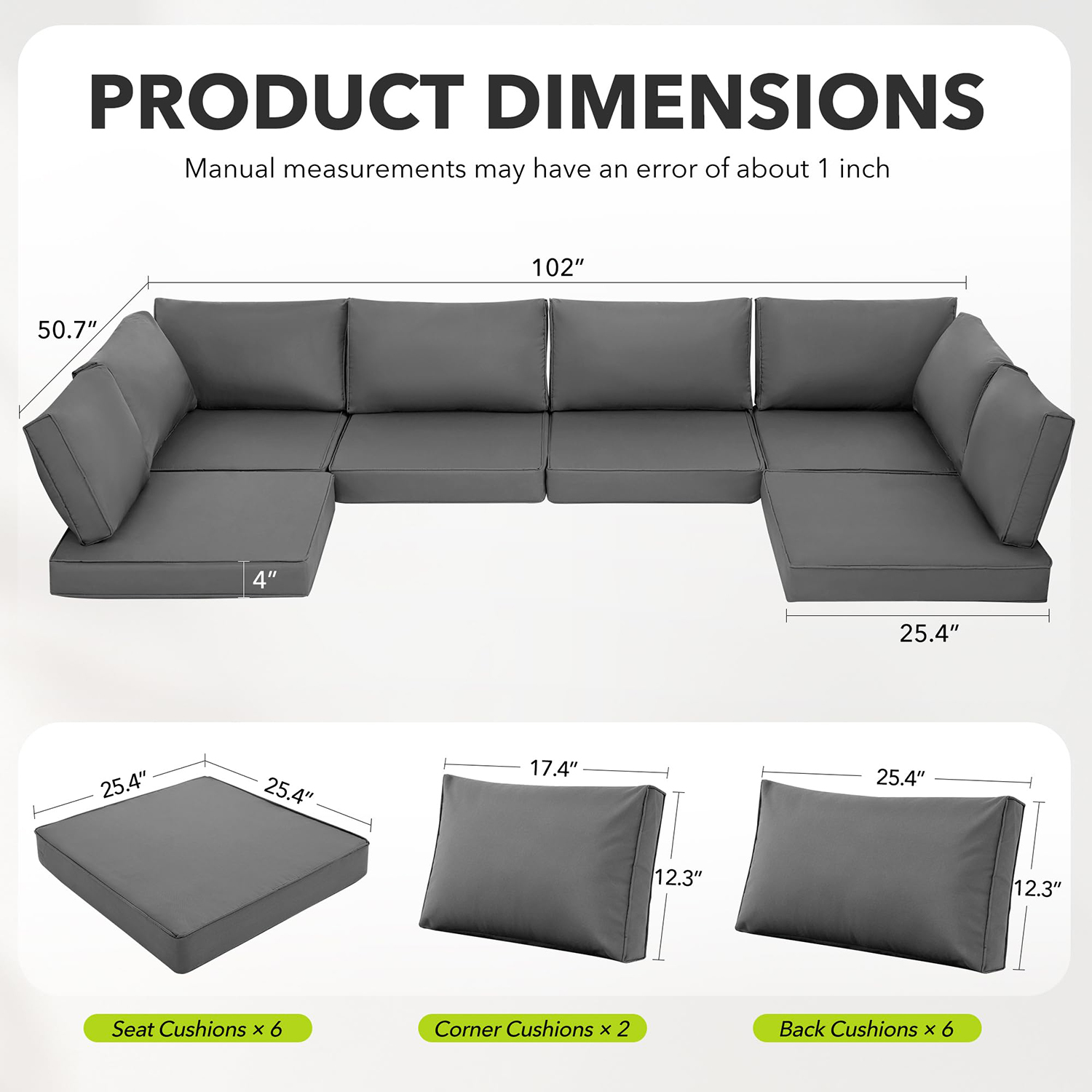 14 قطعة من وسائد الاستبدال الخ - مراجعة Outdoor Furniture Replacement Fabric وسعره