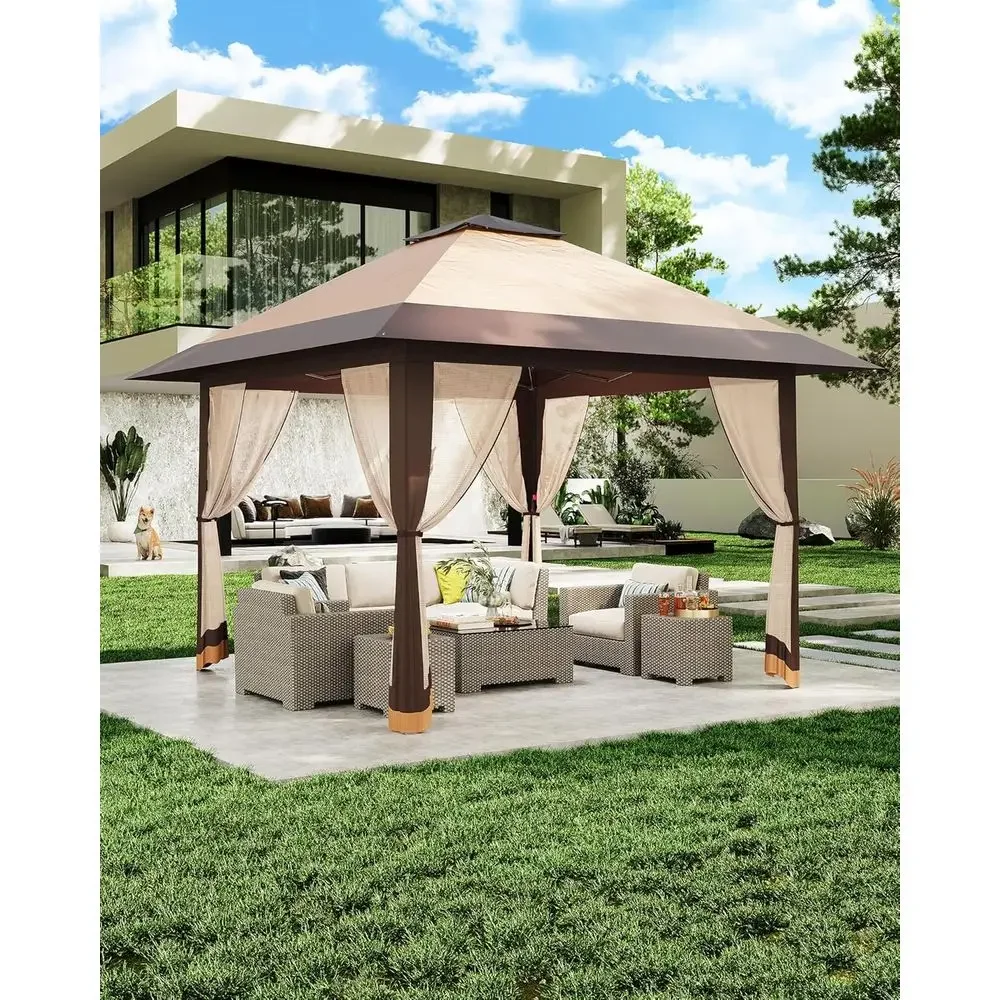 جازيبو خارجي 13×13 مع غطاء شبك - مراجعة Outdoor Furniture Balcony وسعره
