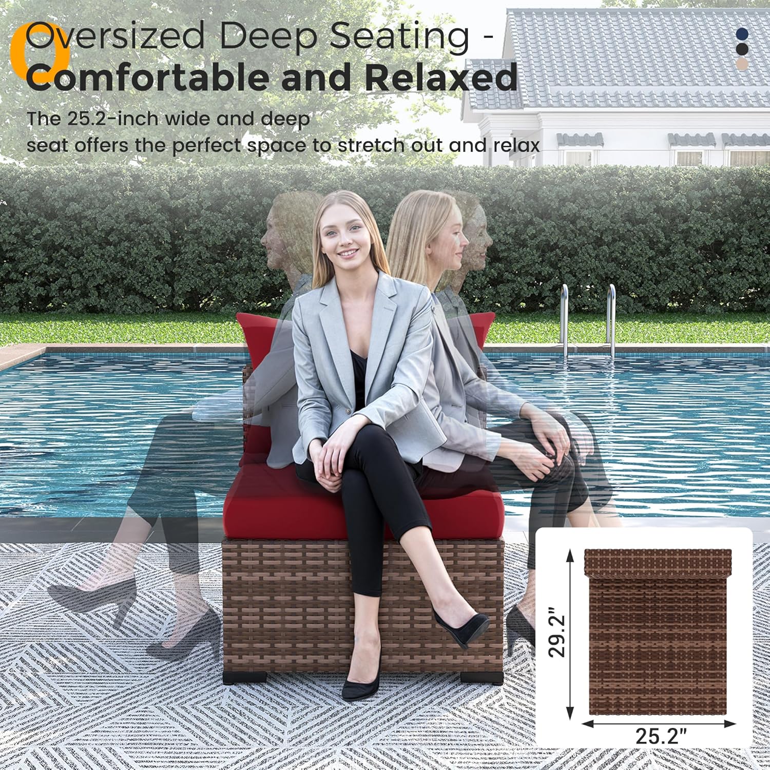 طقم أريكة من 8 قطع مصنوع من ال - مراجعة Outdoor Furniture With Fire Pit وسعره