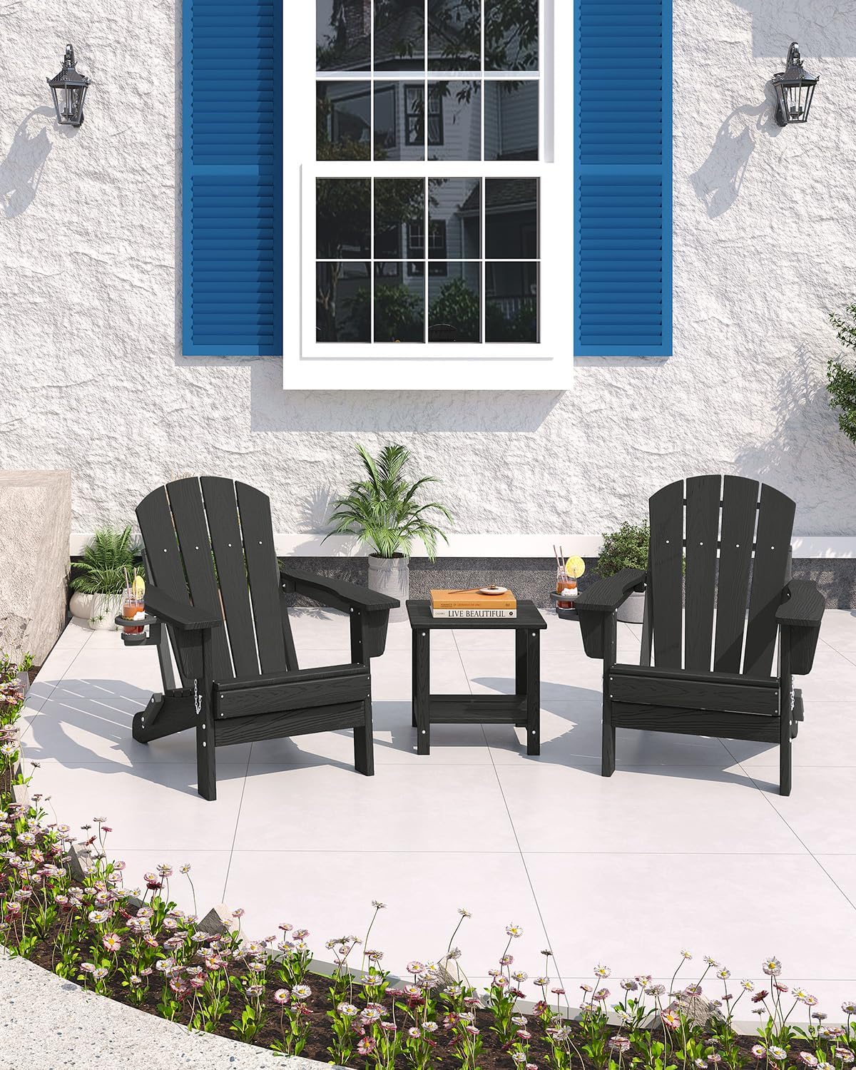 كرسي أديرونداك قابل للطي من ال - مراجعة Outdoor Furniture With Fire Pit وسعره