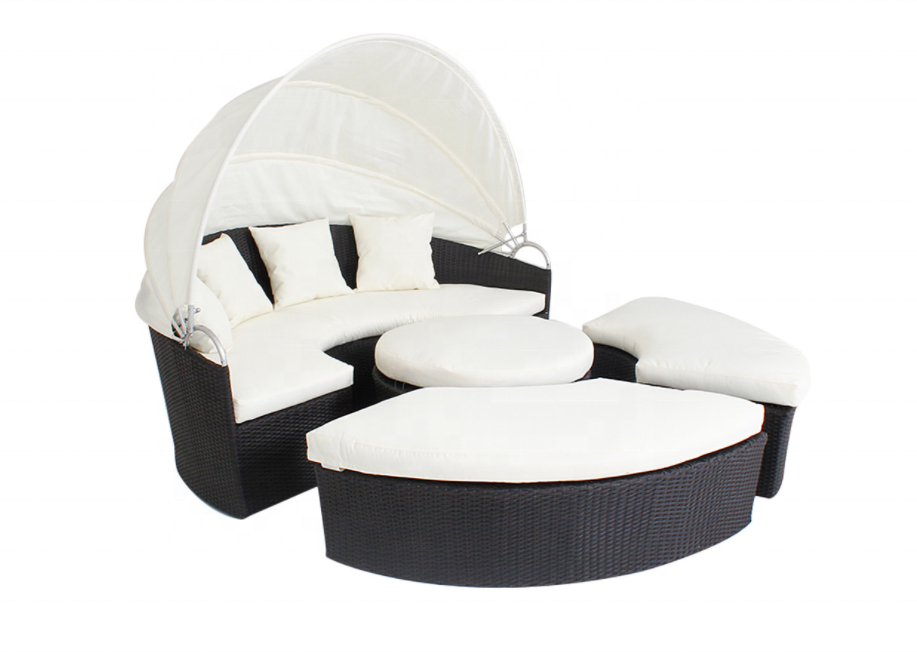 طقم أريكة خارجية دائرية من الر - مراجعة Outdoor Daybed Sofa وسعره