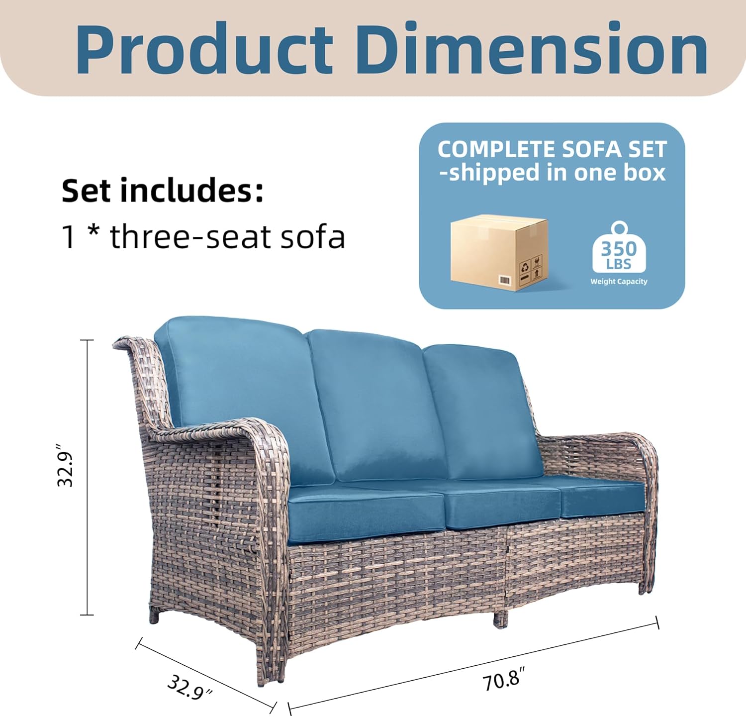 أريكة خارجية بثلاثة مقاعد من م - مراجعة Outdoor Furniture Balcony وسعره