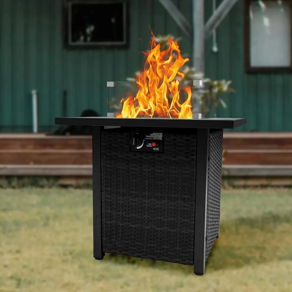 طقم أثاث خارجي من الخوص، أريكة - مراجعة Outdoor Furniture With Fire Pit وسعره