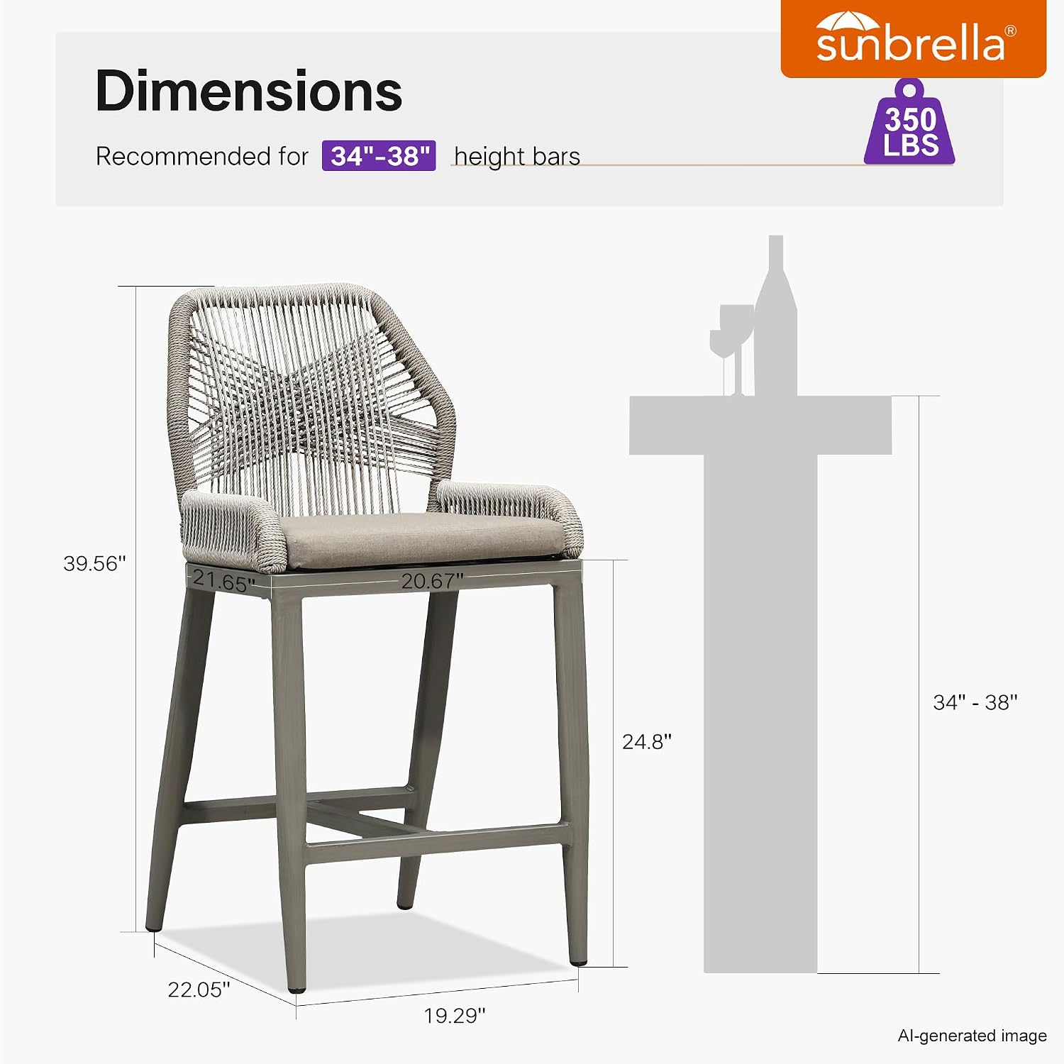 كراسي بار بلون التوب 2 قطعة، ق - مراجعة Outdoor Furniture Quick Dry وسعره