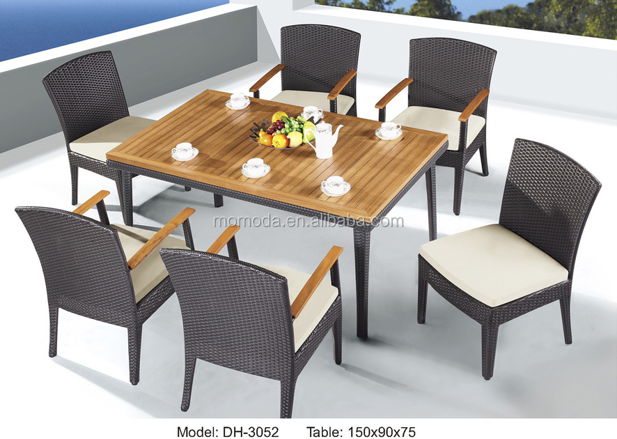مخصص نمط جديد في الهواء الطلق  - مراجعة Outdoor Furniture Table And Chairs وسعره