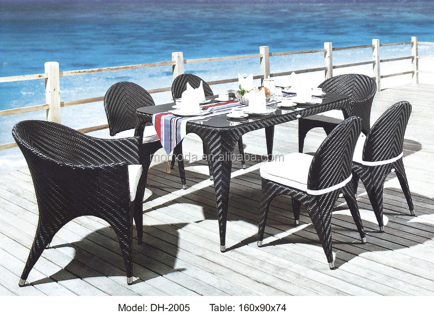 مخصص نمط جديد في الهواء الطلق  - مراجعة Outdoor Furniture Table And Chairs وسعره