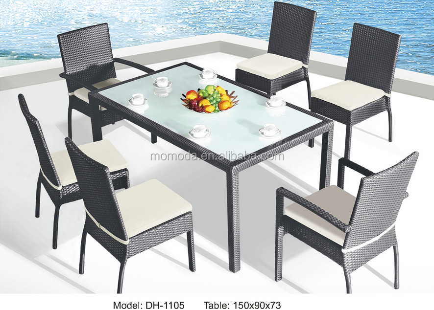 مخصص نمط جديد في الهواء الطلق  - مراجعة Outdoor Furniture Table And Chairs وسعره