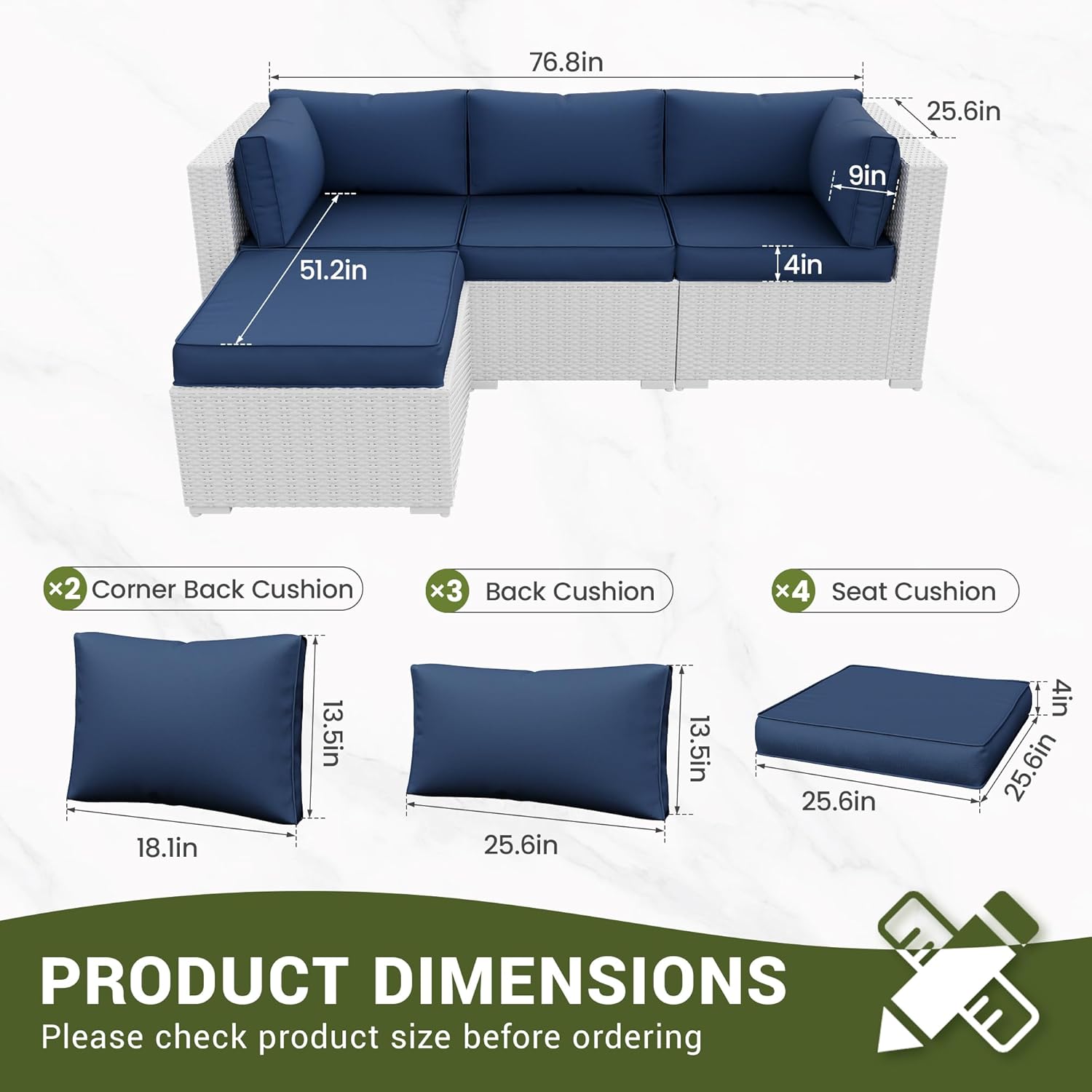وسائد بديلة لأثاث الفناء الخار - مراجعة Outdoor Furniture Replacement Fabric وسعره