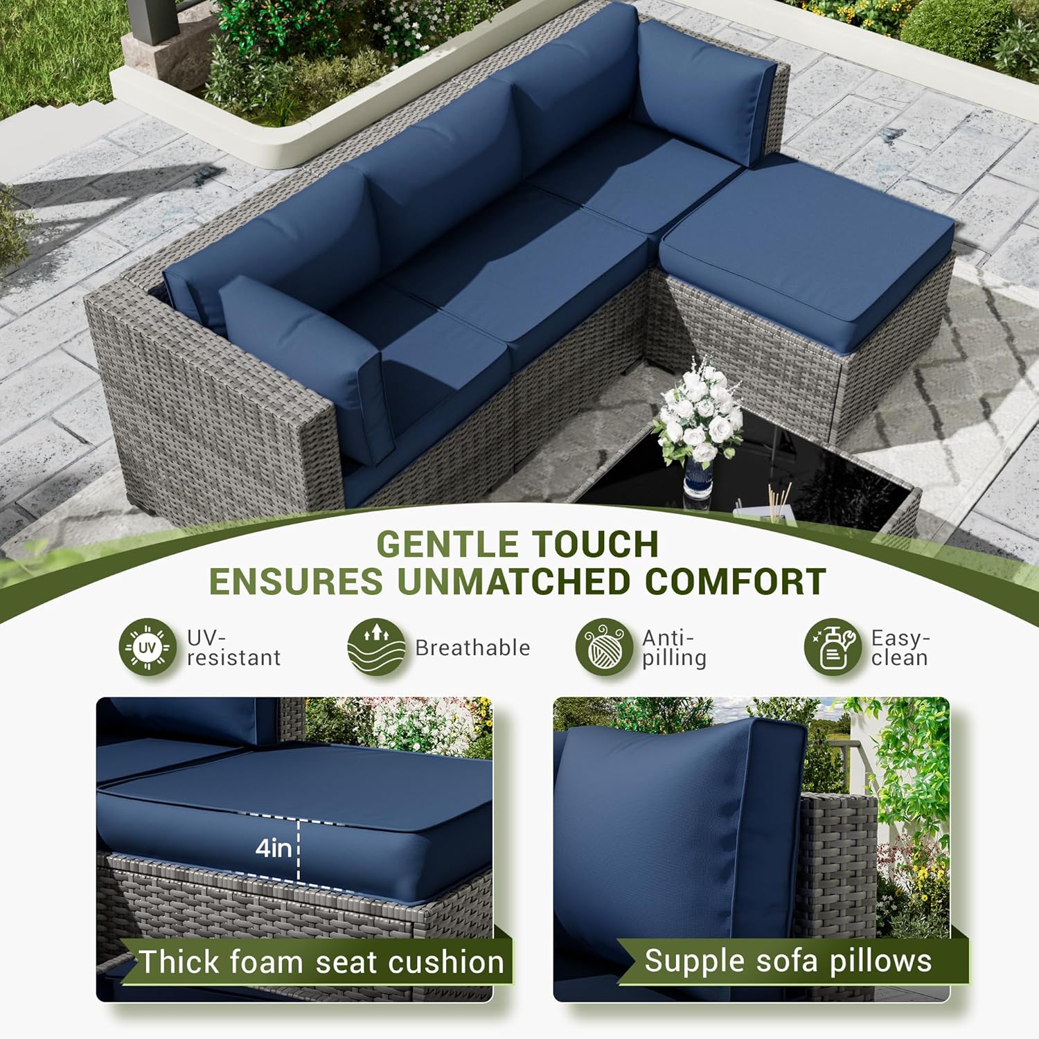 وسائد بديلة لأثاث الفناء الخار - مراجعة Outdoor Furniture Replacement Fabric وسعره