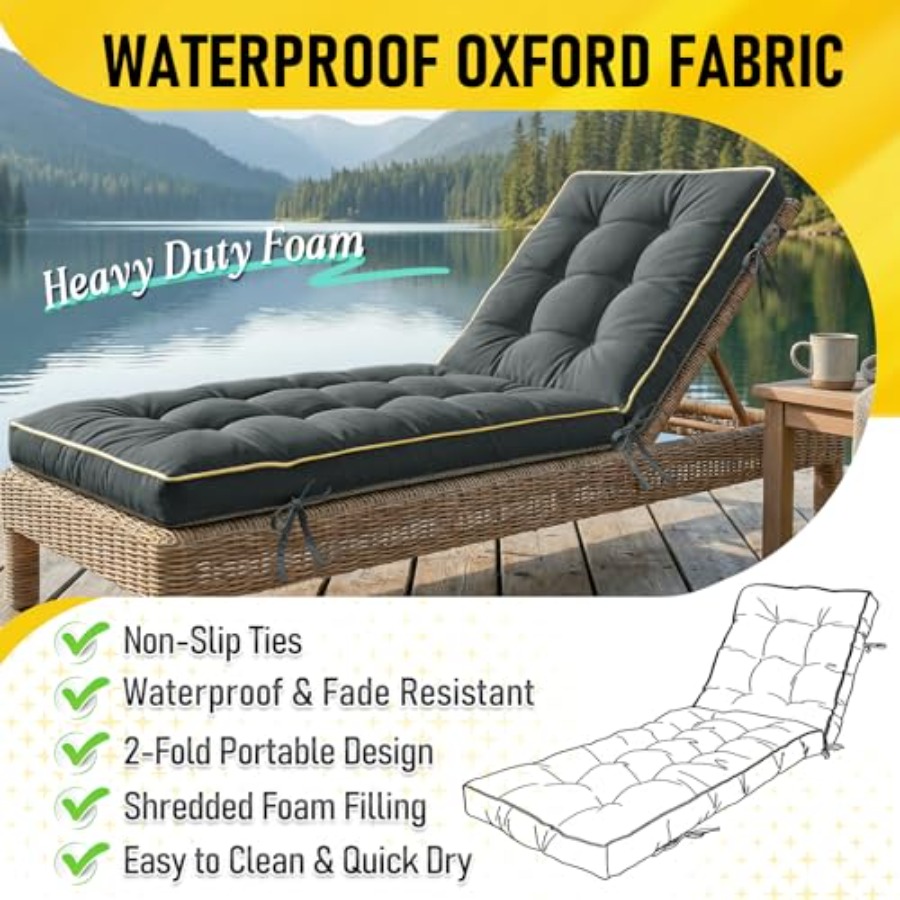 وسادة كرسي استرخاء قابلة للطي  - مراجعة Outdoor Furniture Quick Dry وسعره