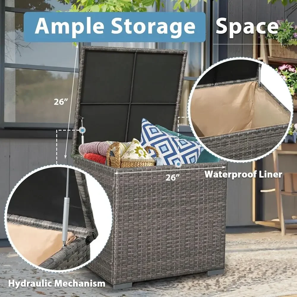 طقم أثاث فناء من 8 قطع مع طاول - مراجعة Outdoor Furniture With Fire Pit وسعره