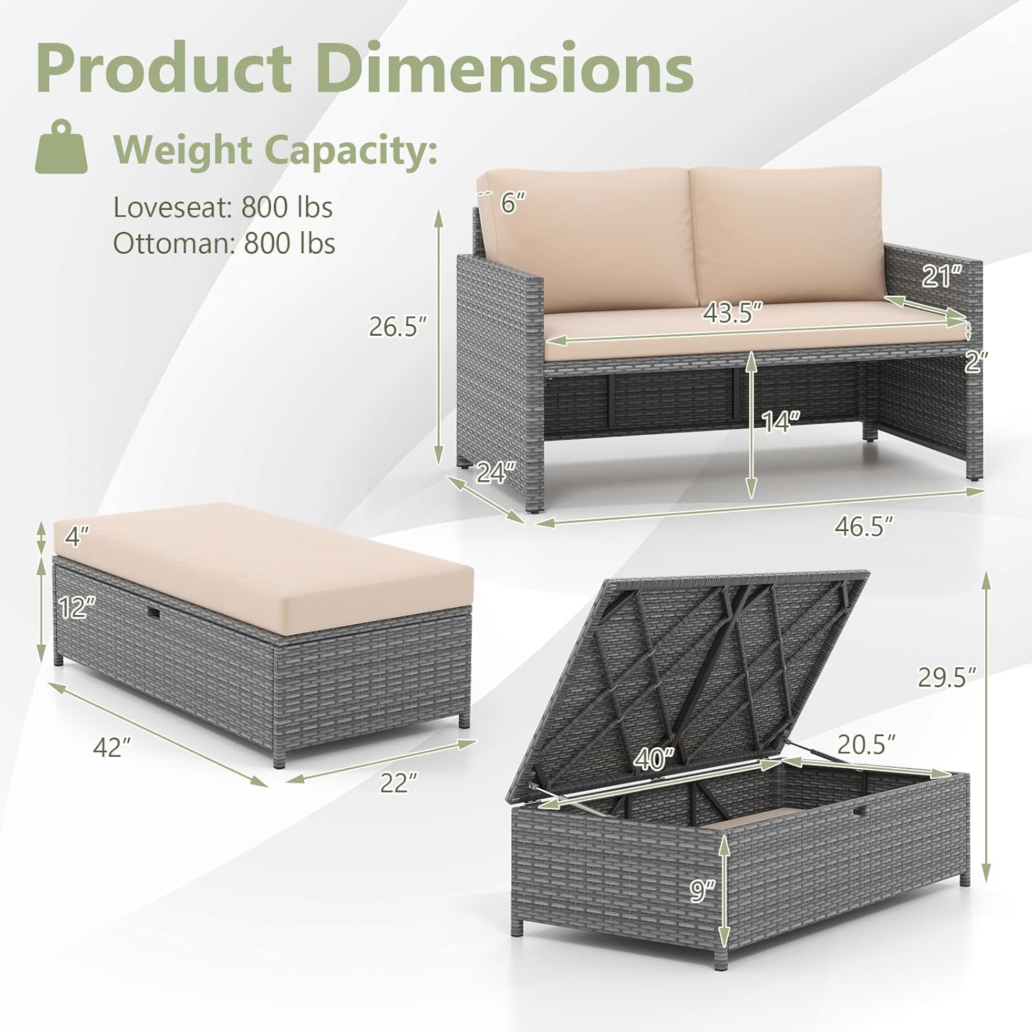 سرير نهاري من الخوص للفناء الخ - مراجعة Outdoor Daybed Sofa وسعره