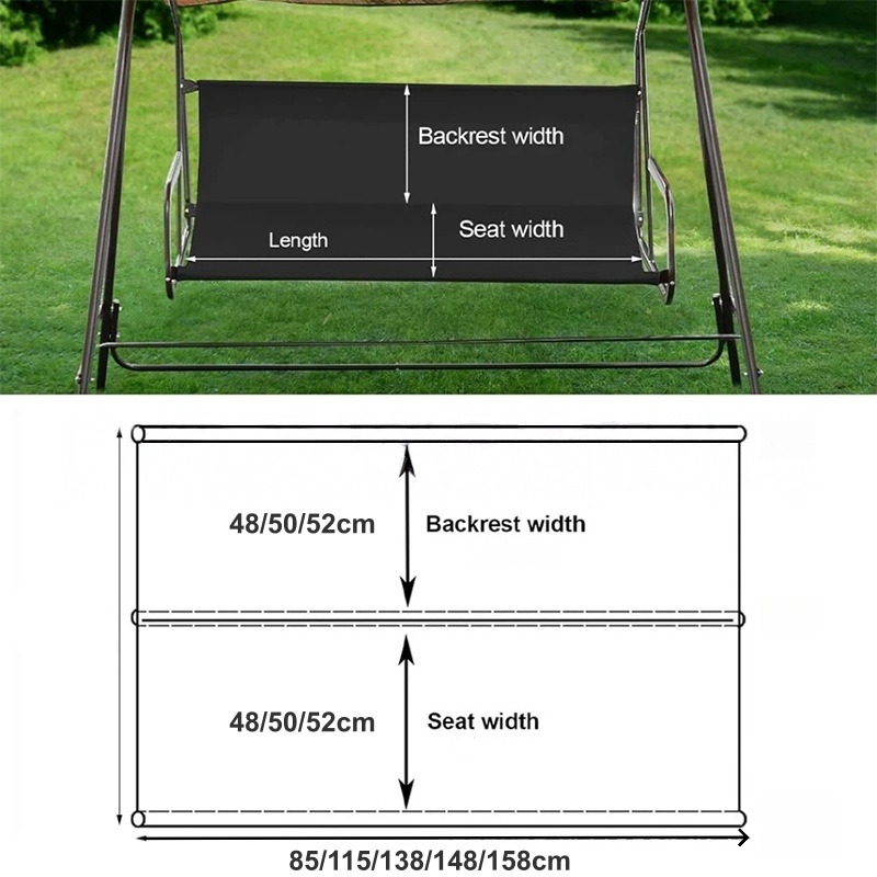 غطاء مقعد أرجوحة الحديقة المقا - مراجعة Outdoor Furniture Replacement Fabric وسعره
