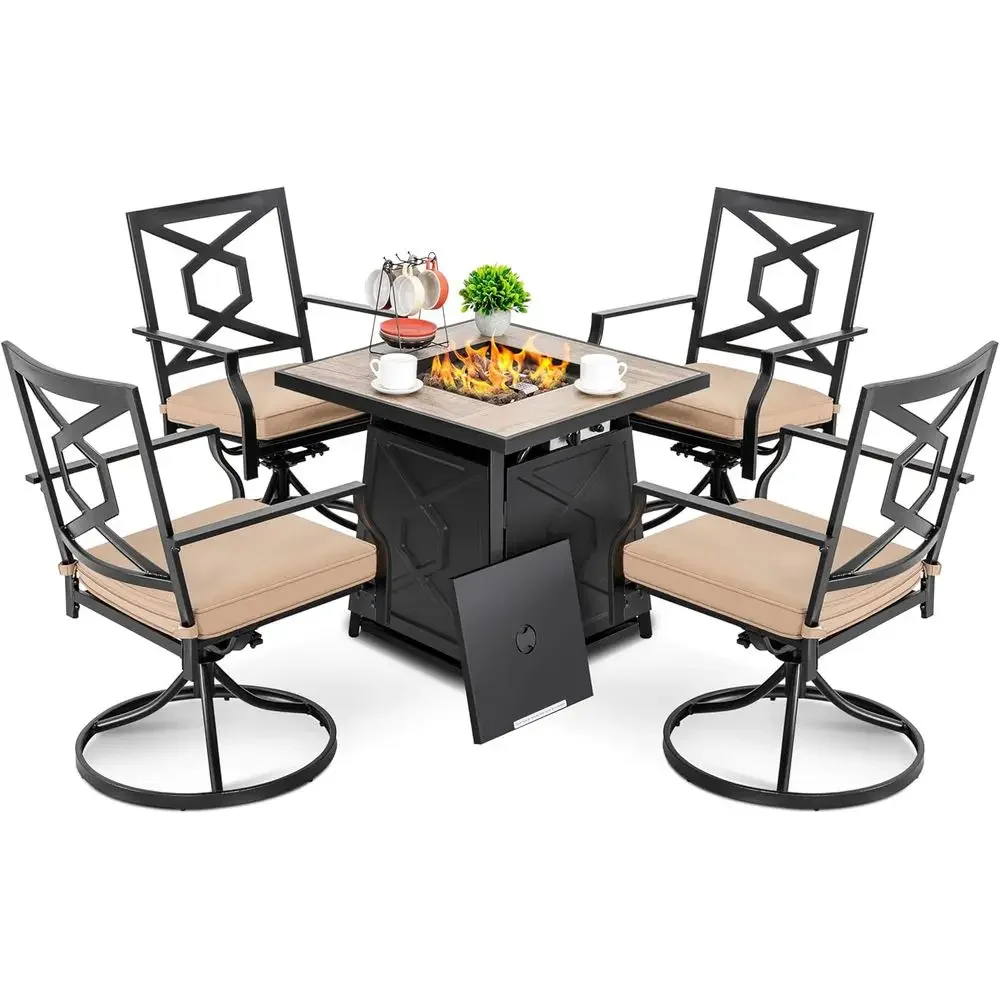 طقم أثاث خارجي مكون من 5 قطع م - مراجعة Outdoor Furniture With Fire Pit وسعره