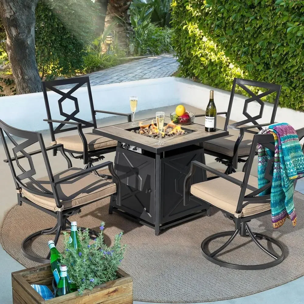 طقم أثاث خارجي مكون من 5 قطع م - مراجعة Outdoor Furniture With Fire Pit وسعره