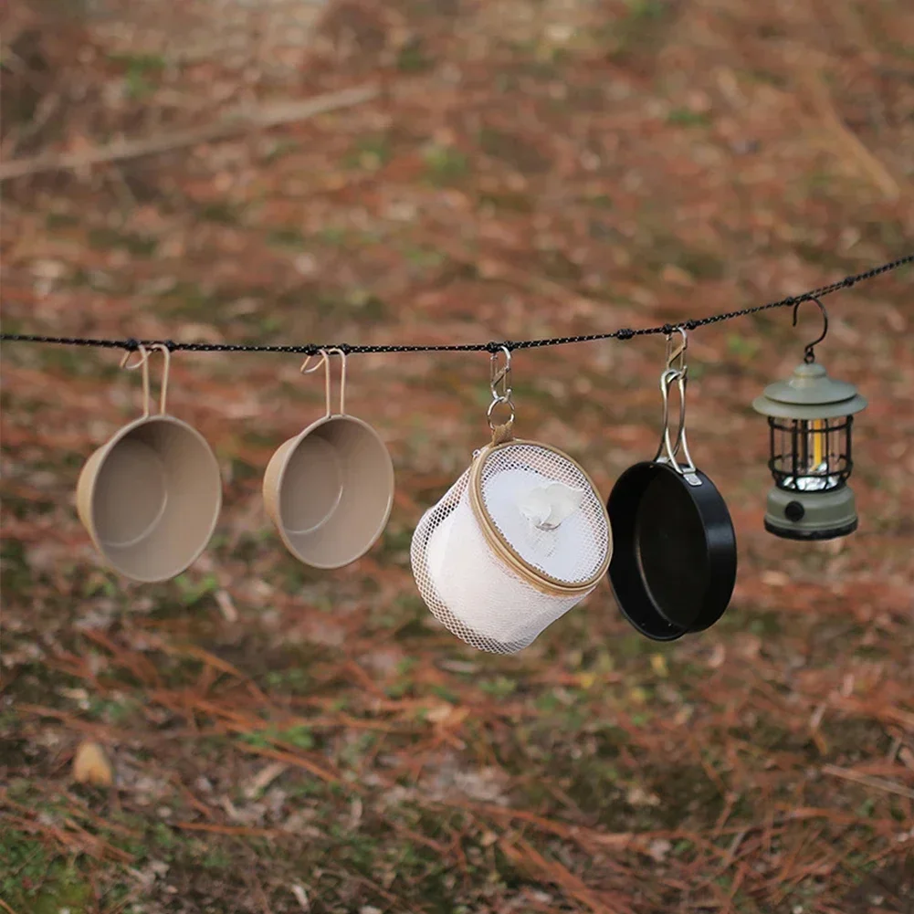 حبل غسيل محمول 3 متر مع 12 مشب - مراجعة Outdoor Furniture Rope وسعره